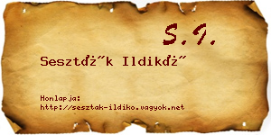 Seszták Ildikó névjegykártya